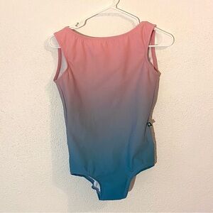 Luckyleo Pink and Blue Ombré Ballet Leotard